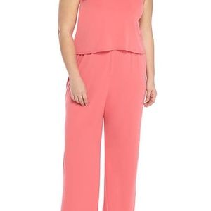 The Limited Plus Size Solid Sleeveless Jumpsuit